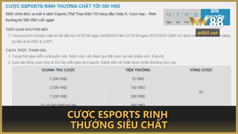 Cược Esports rinh thưởng siêu chất