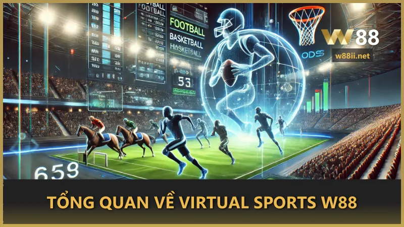 Trải nghiệm Virtual Sports W88 - Hệ thống cá cược thể thao ảo hiện đại với kết quả minh bạch và tỷ lệ kèo hấp dẫn.